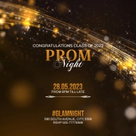 Prom night poster template