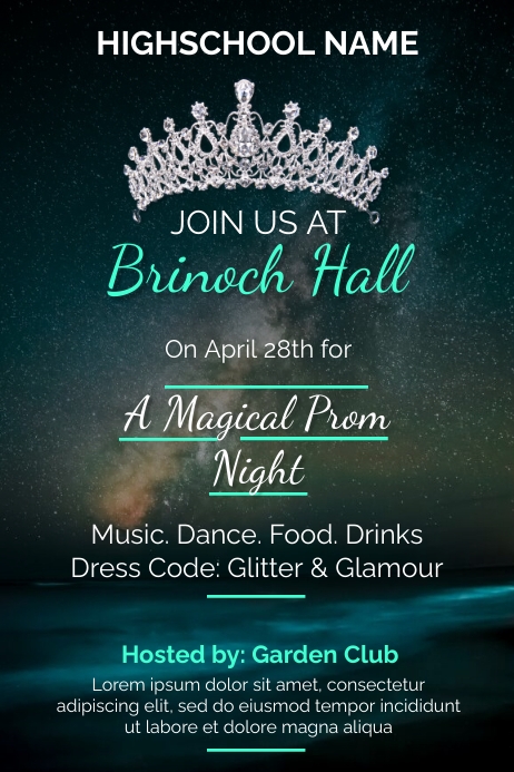 Prom Night Poster Template | PosterMyWall