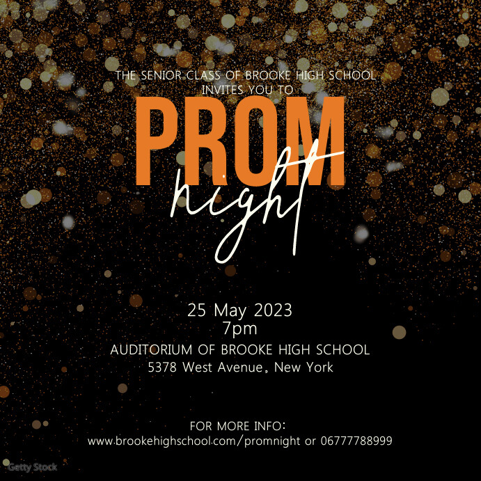 Prom night poster Template | PosterMyWall
