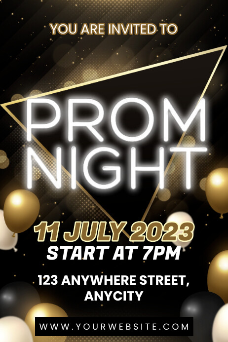 Prom Night Poster Template | PosterMyWall