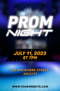 Prom Night Program Outline Example Prom Night Template | PosterMyWall