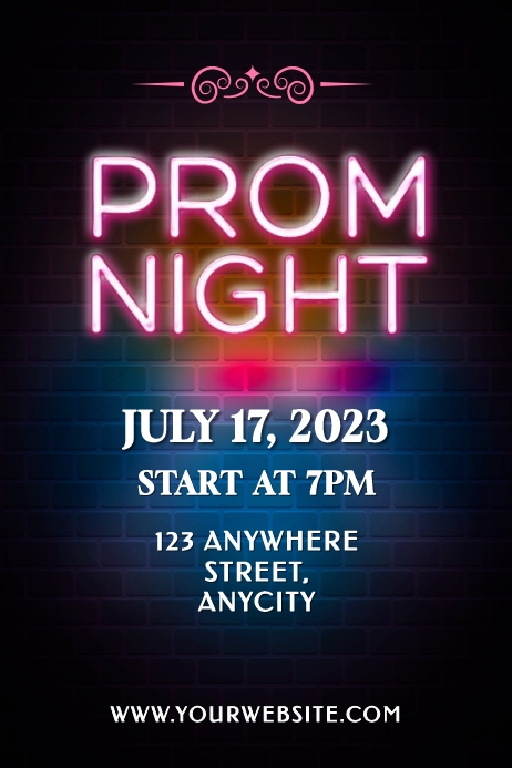 Prom Night Poster Template | PosterMyWall