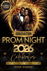 Prom Night Poster Video Plakat template