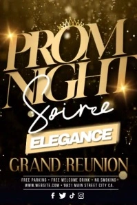 Prom Night Soiree Cartaz template