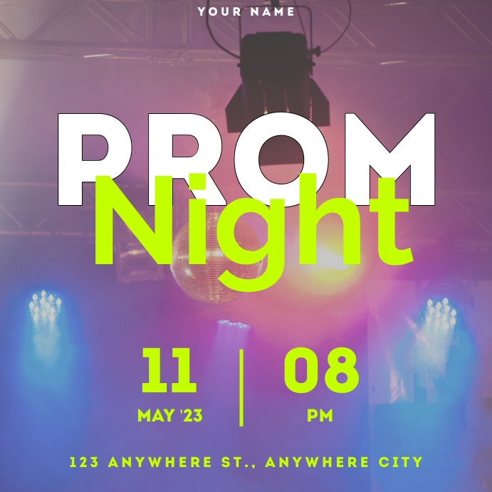Prom Night Template | PosterMyWall