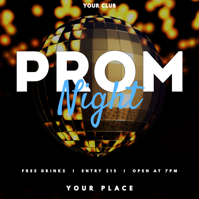 Prom Night Template | PosterMyWall