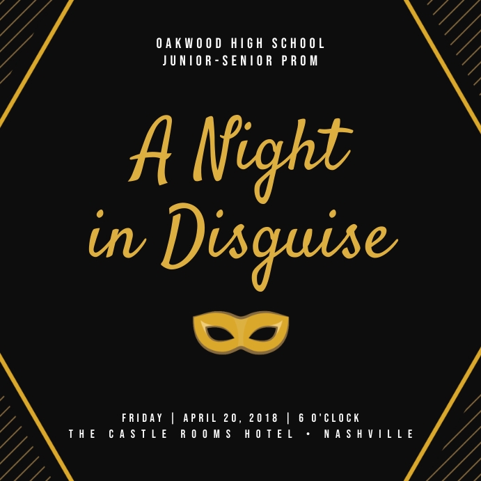 Prom Night Program Outline Example Copy of Prom Night Template | PosterMyWall