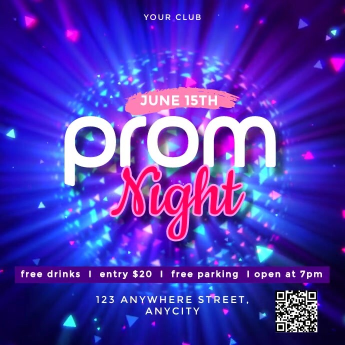 Prom Night Template | PosterMyWall