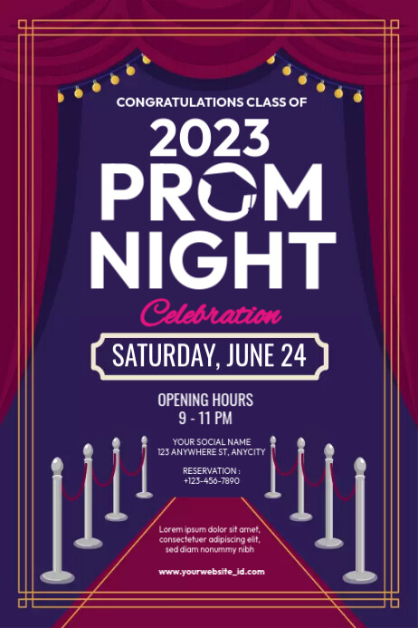 prom night template | PosterMyWall