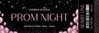 Prom Night TIcket Encabezado de correo electrónico template