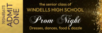 Prom Night TIcket Event Email Header template