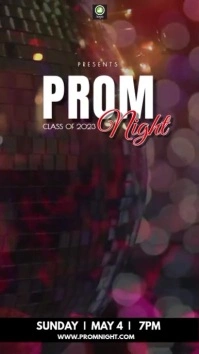 Prom Night Video Affichage numérique (9:16) template