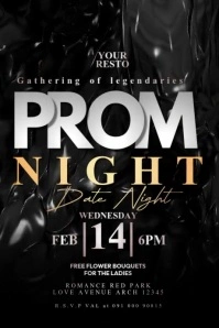 Prom Night Video Poster template