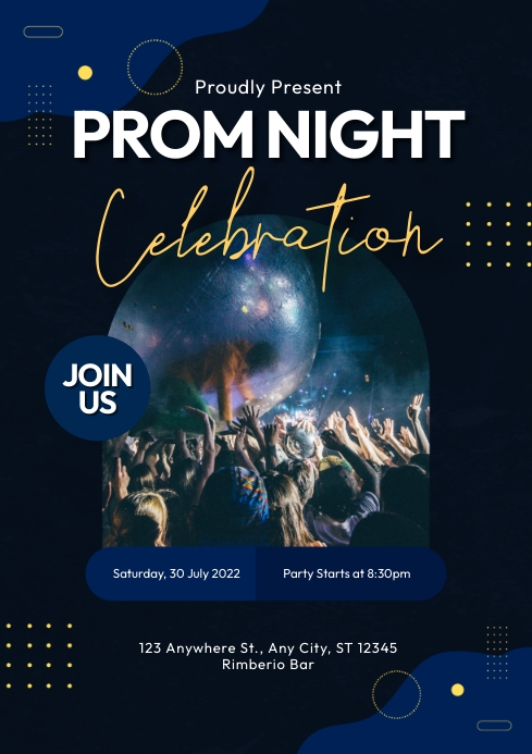 Prom nNight Celebration Party Template | PosterMyWall