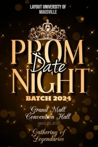 Prom Party Ads Affiche template