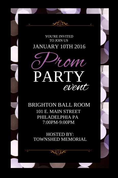 Prom Party Template | PosterMyWall