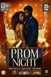Template Program For Jhs Prom Night Prom night party event junior senior high school college invitation ...