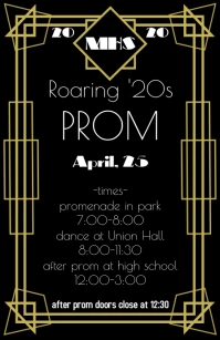 PROM Poster Tabloid template