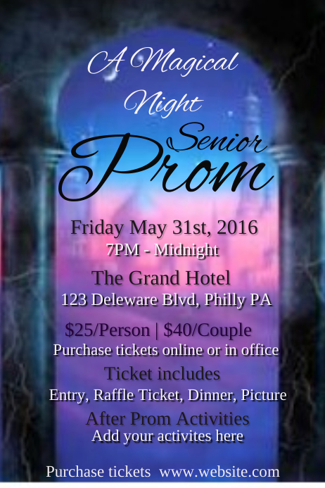 PROM Template | PosterMyWall