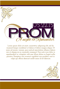 Prom Printed Program SCHOOL PROM Template | PosterMyWall