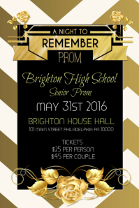 Free Customizable Prom Poster Templates | PosterMyWall