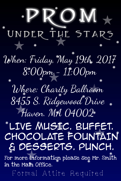 Prom Flyer Template | PosterMyWall