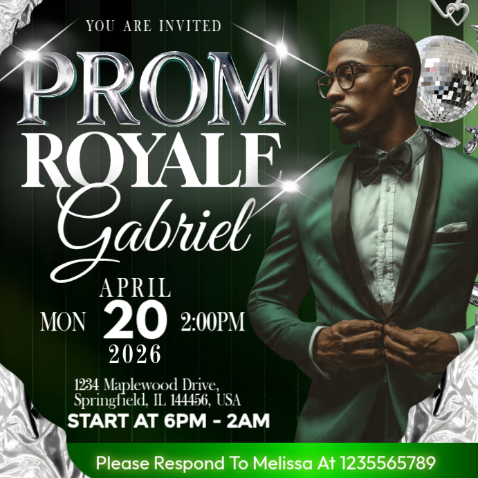 Prom Royale Night Luxury Experience-Vorlage | PosterMyWall
