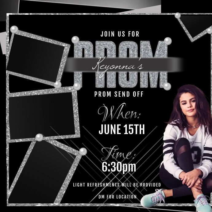 Prom Send Off Template PosterMyWall Prom Send Off Template PosterMyWall