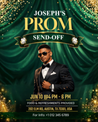 Grün Prom Send-Off Instagram Portrait Template