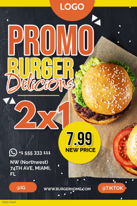 Poster Rpromo Promo Burger Poster Template | PosterMyWall
