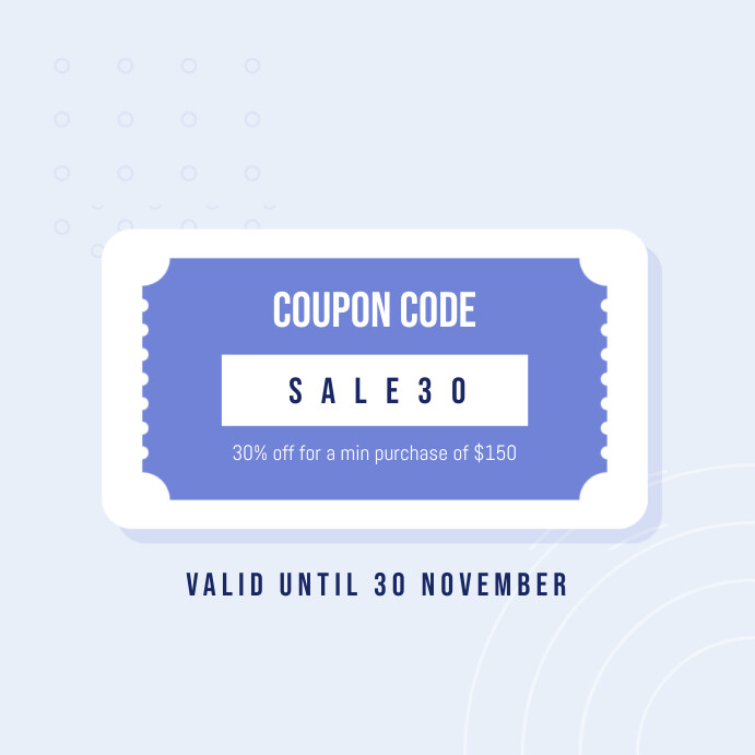 Promo code Template | PosterMyWall