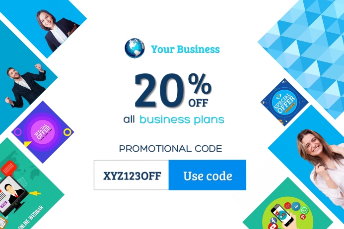 Promo Code Offers Template | PosterMyWall