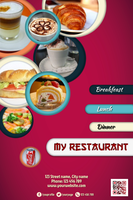 Promotion Flyer With Photo Placeholders Great For Restaurant Marketing Template Postermywall