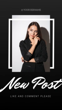 Promotion of new instagram post story template