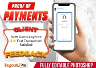 Proof of Payments Postcard template