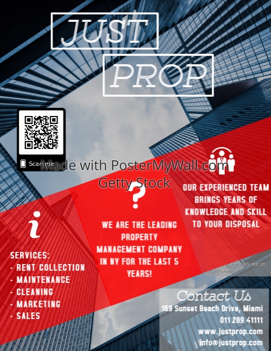 Property Management Flyer Red Template Postermywall