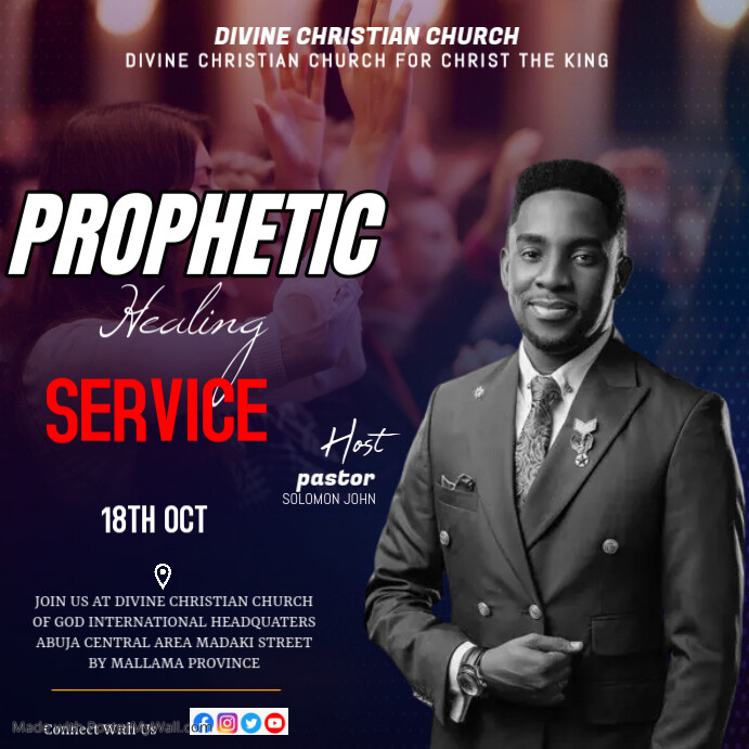 Copy of prophetic church flyer | PosterMyWall