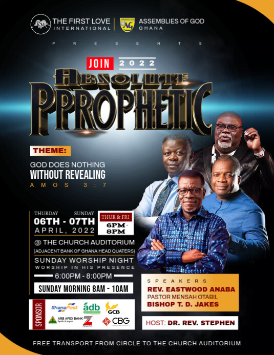 Prophetic Church Flyer Template PosterMyWall prophetic-church-flyer-template-postermywall