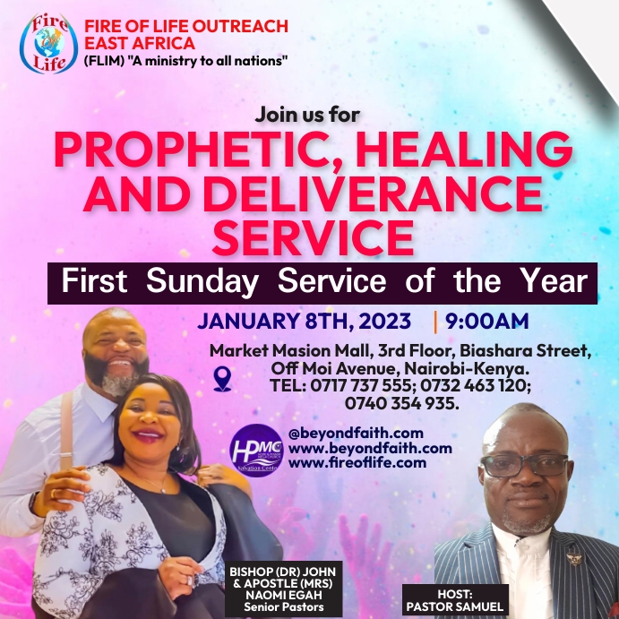 Prophetic Deliverance Sunday Template Postermywall