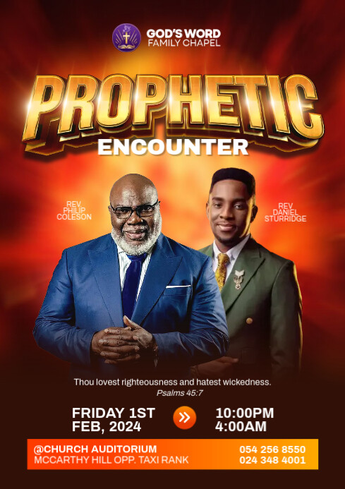 Prophetic Encounter Church Flyer Template PosterMyWall prophetic-encounter-church-flyer-template-postermywall