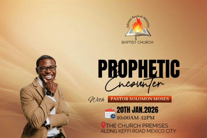 Copy of PROPHETIC ENCOUNTER | PosterMyWall