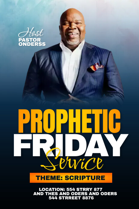 Copy of prophetic friday | PosterMyWall