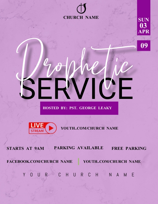 Copy of Prophetic service poster | PosterMyWall