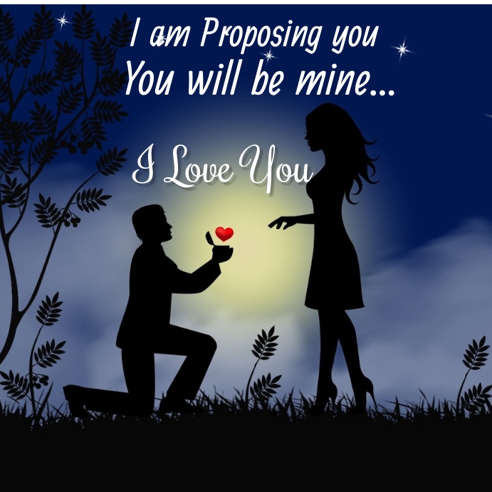 Propose Day wishing template card free downlo | PosterMyWall