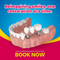 Prosthodontics Promotional Instagram Post template