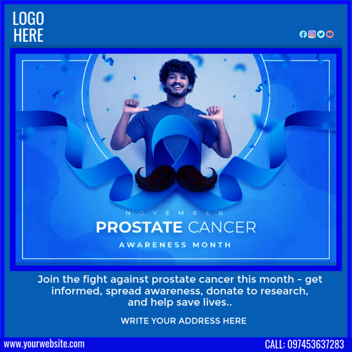 prostrate cancer awareness month Template | PosterMyWall