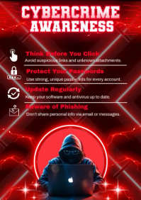 Protect Yourself Online | Cyber Crime Awareness Video A3 template