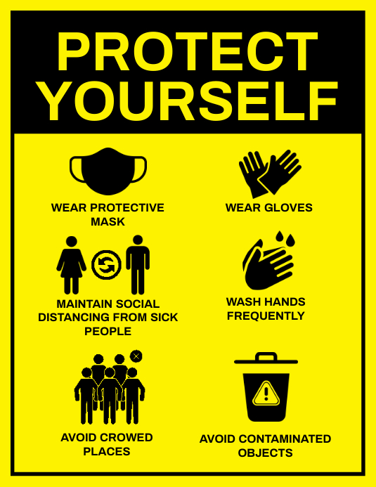 Protect Yourself Safety Template | PosterMyWall