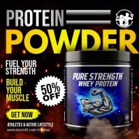 Protein Powder Ads Quadrato (1:1) template