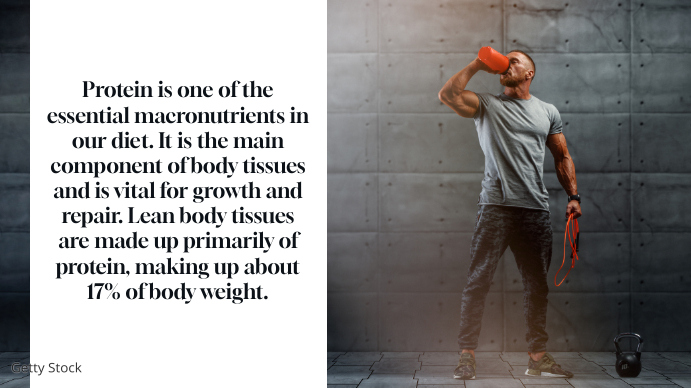 Protein Slide, lean body, weight loss Presentation (16:9) template